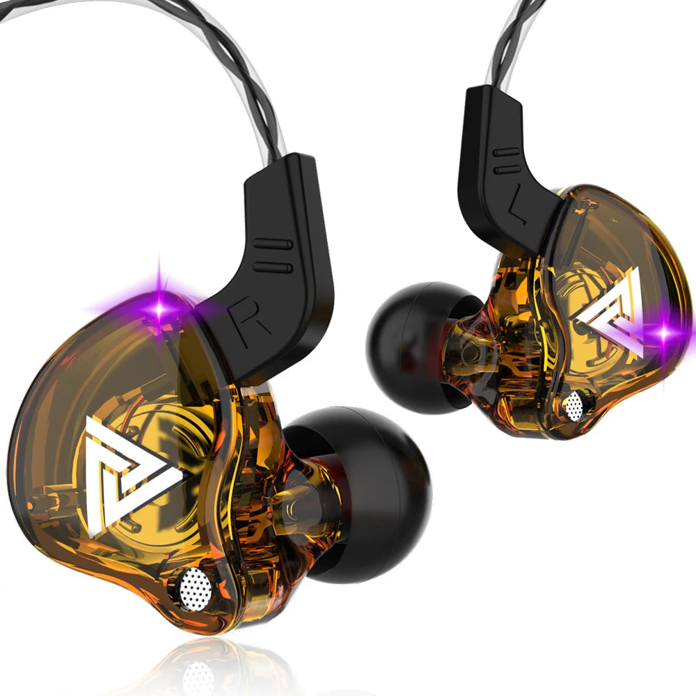 Auricolari in-ear originali QKZ AK6 con 6 driver dinamici, microfono, stereo, sportivi, HIFI, subwoofer, monitor.