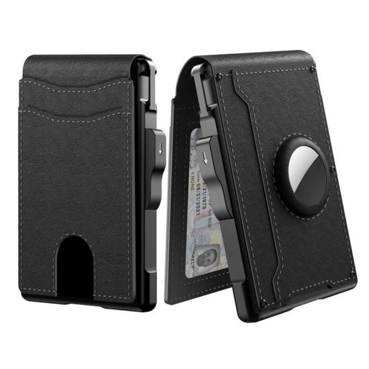 Portafoglio con blocco RFID e localizzatore Bluetooth integrato per carte di credito