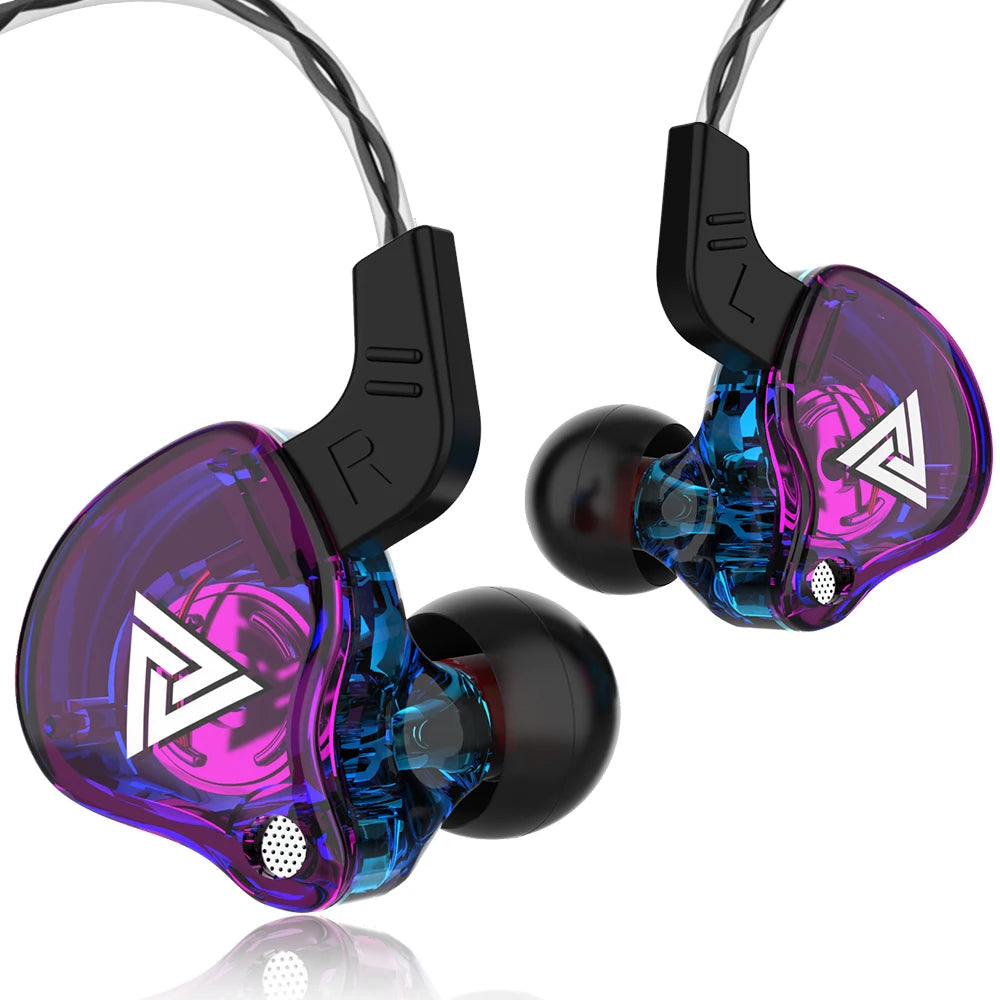 Auricolari in-ear originali QKZ AK6 con 6 driver dinamici, microfono, stereo, sportivi, HIFI, subwoofer, monitor.