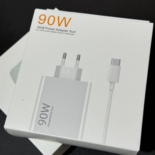 Original for Xiaomi 100% 90W EU GaN Turbo Fast Charger for Xiaomi Poco X6 Pro X5 F5 Mi 14 13 12s  cable saver 0.3m cable