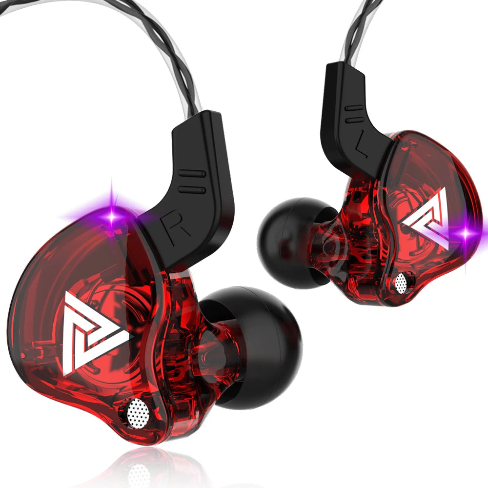 Auricolari in-ear originali QKZ AK6 con 6 driver dinamici, microfono, stereo, sportivi, HIFI, subwoofer, monitor.