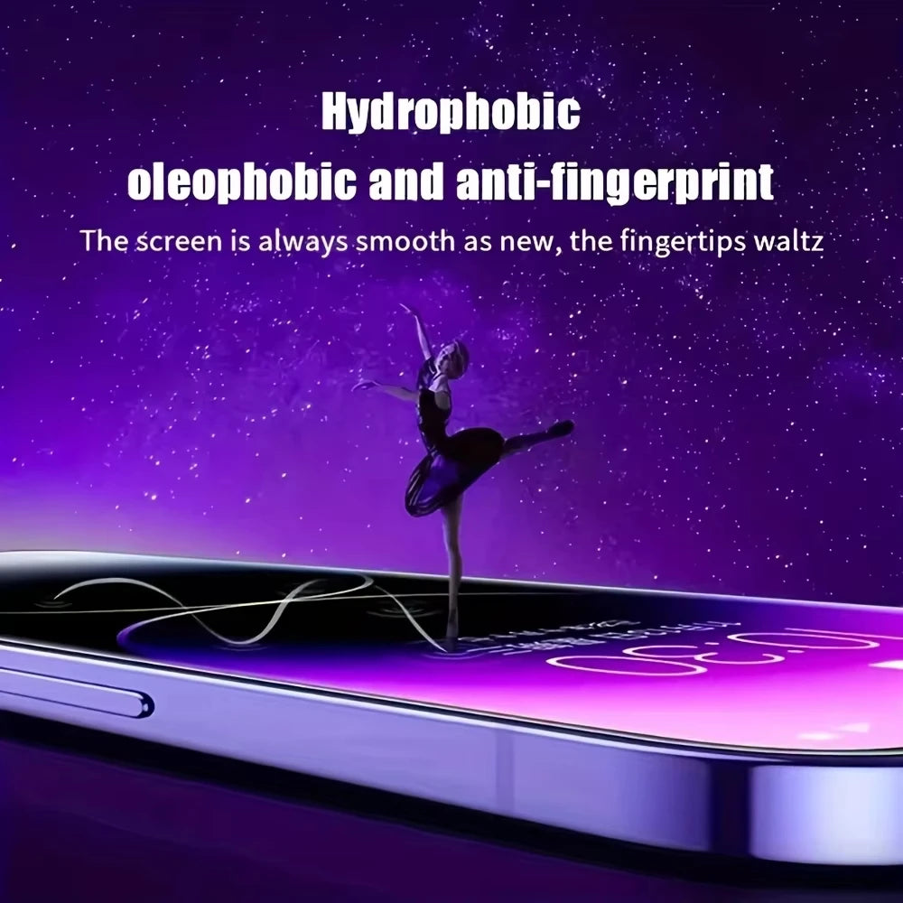 Pellicola Vetro istallazione facile iPhone 17 Pro Max 15 16 13 11 14 16e 12 Mini XR X Xs 7 8 Plus Air Tempered Glass