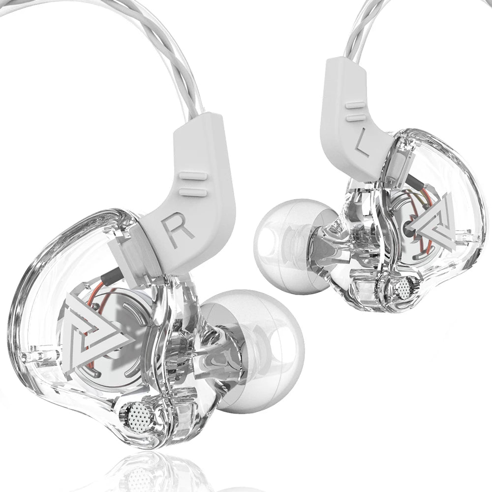 Auricolari in-ear originali QKZ AK6 con 6 driver dinamici, microfono, stereo, sportivi, HIFI, subwoofer, monitor.