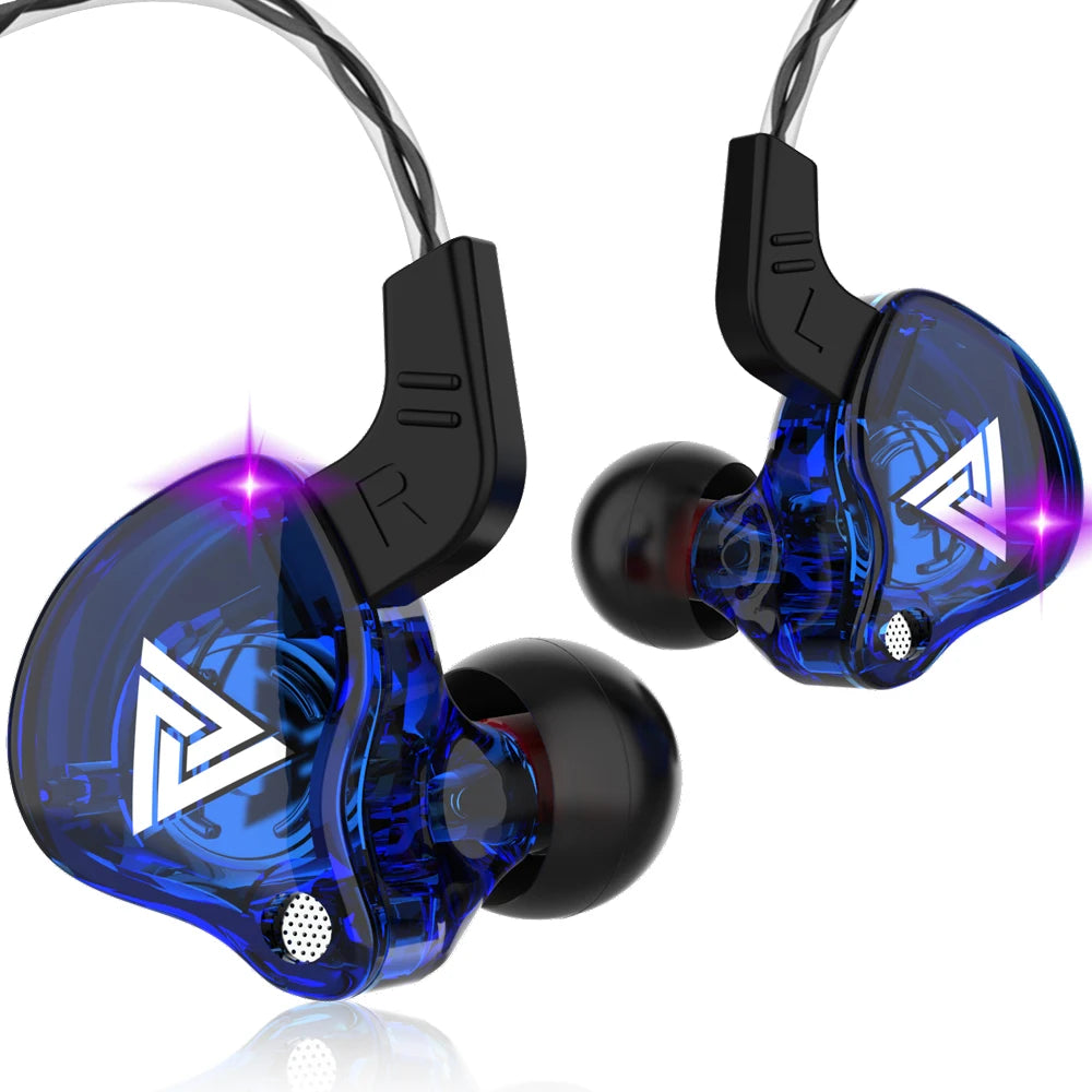 Auricolari in-ear originali QKZ AK6 con 6 driver dinamici, microfono, stereo, sportivi, HIFI, subwoofer, monitor.
