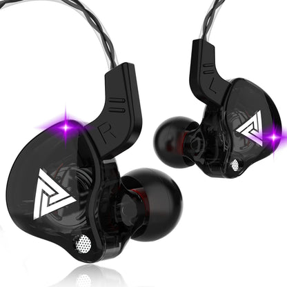 Auricolari in-ear originali QKZ AK6 con 6 driver dinamici, microfono, stereo, sportivi, HIFI, subwoofer, monitor.